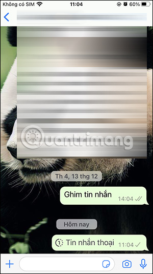 Tin nhắn âm thanh WhatsApp tự biến mất
