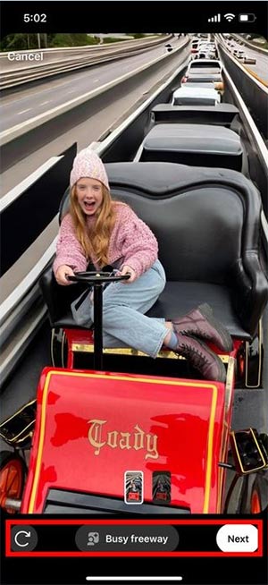 Đổi hình nền cho ảnh trên Instagram