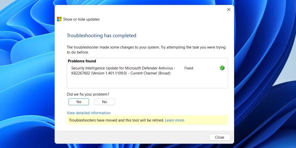 Ẩn các bản cập nhật trên Windows bằng công cụ Show or Hide Updates