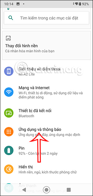 Adjust Android notifications 