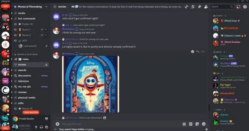 Minecraft trên Discord.