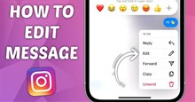 Cách chỉnh sửa tin nhắn đã gửi trên Instagram