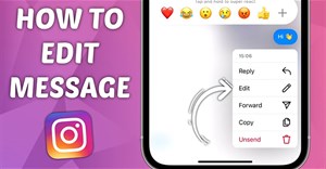 Cách chỉnh sửa tin nhắn đã gửi trên Instagram