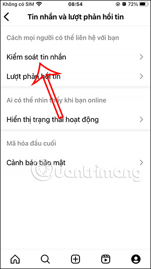 Kiểm soát tin nhắn Instagram