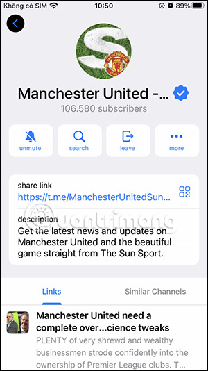 Thông tin kênh Hướng dẫn tìm kiếm và theo dõi kênh WhatsApp