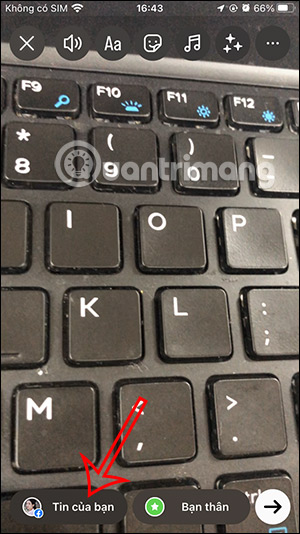 Mặc định chia sẻ tin Instagram lên Facebook