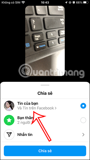 Chỉnh đăng tin Instagram