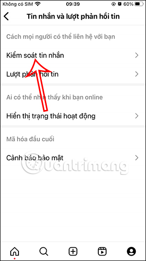 Kiểm soát tin nhắn Instagram