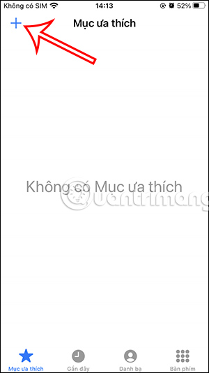 Thêm số liên hệ yêu thích iPhone