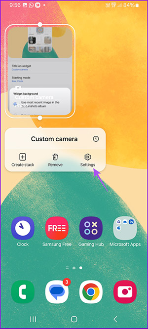 Cài đặt tiện ích máy ảnh trên Samsung Galaxy