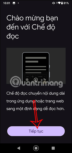 Ứng dụng Reading Mode