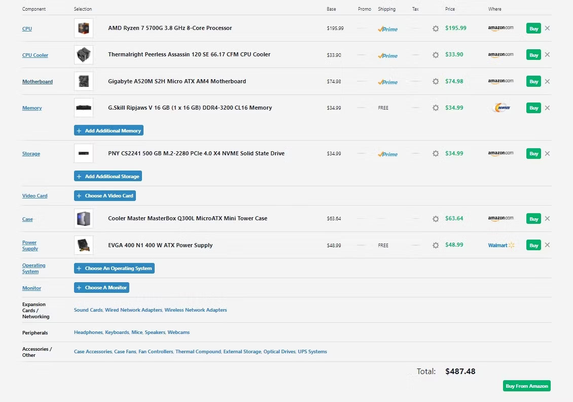 Beelink SER5 Ryzen 7 5700U