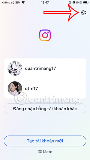 Cài đặt đăng nhập Instagram
