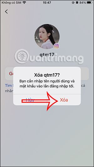 Xóa tài khoản Instagram khỏi điện thoại