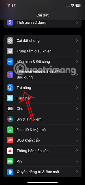 Trợ năng trên iPhone