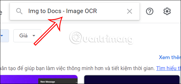 Tìm tiện ích Docs - Image OCR trên Google Docs