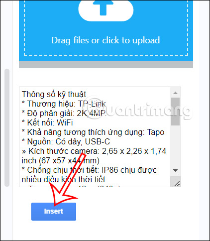 Xuất chữ có trong ảnh Google Docs