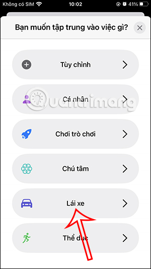 Chế độ Lái xe