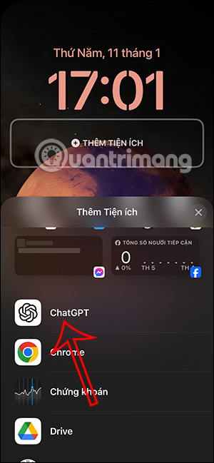 Chọn thêm tiện ích ChatGPT
