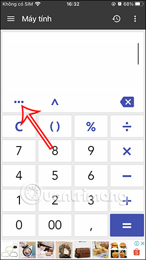 Tùy chỉnh máy tính ClevCalc
