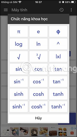 Chức năng tính toán