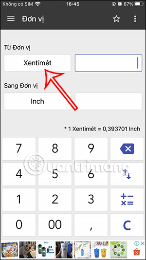 Đổi đơn vị gốc