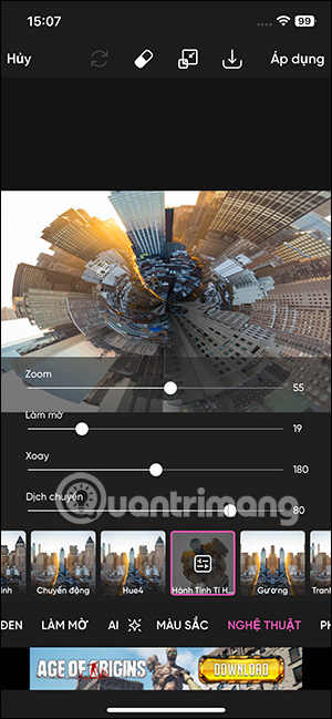 Ảnh tiểu hành tinh PicsArt