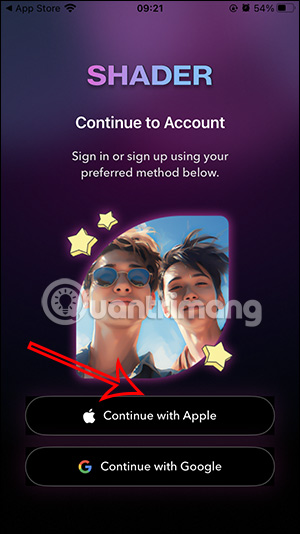 Đăng nhập Shader