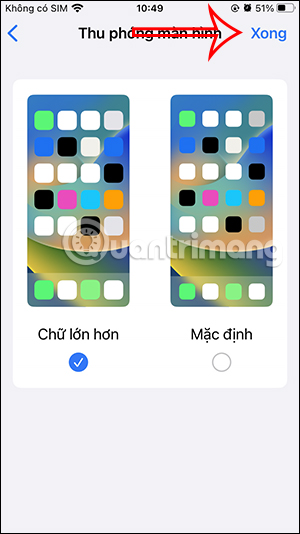 Lưu thay đổi kích thước màn hình lớn trên iPhone 