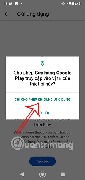 Sử dụng vị trí trên Google Play 