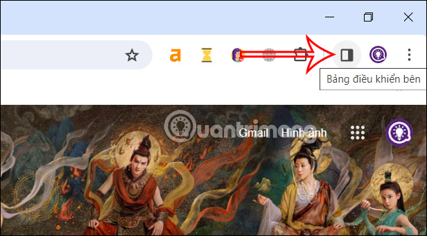 Biểu tượng Side Panel trên Chrome