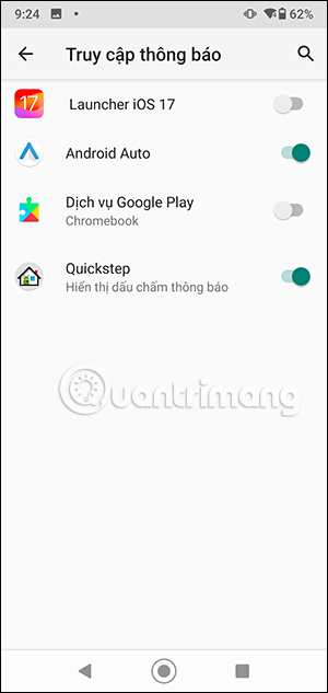 Bật thông báo cho ứng dụng Lock Screen iOS 17