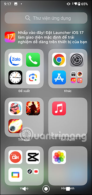 Thư mục ứng dụng 