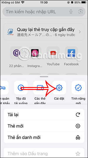 Cài đặt Chrome iPhone 