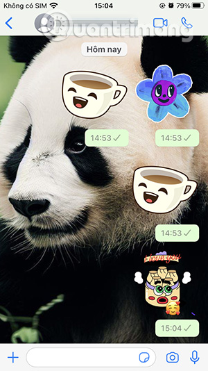 Sticker chỉnh sửa trên WhatsApp