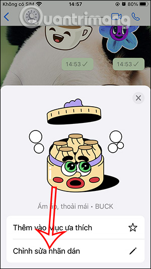 Chỉnh sửa sticker trên WhatsApp