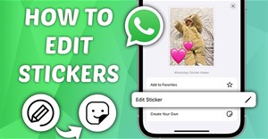 Cách chỉnh sửa sticker trên WhatsApp