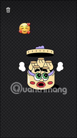 Xóa sticker đã chèn