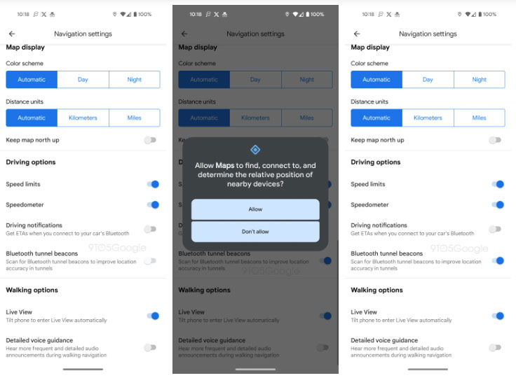 Google Maps dành cho Android hỗ trợ đèn hiệu Bluetooth, giúp điều hướng tốt hơn trong đường hầm