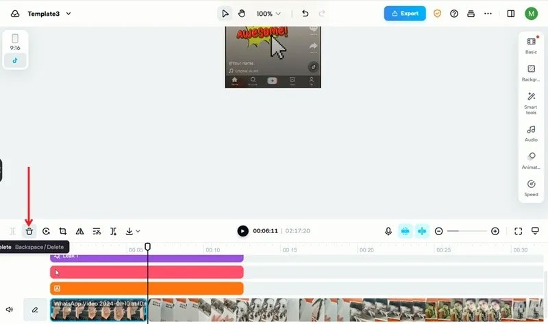 Xóa video cũ khỏi nguồn cấp dữ liệu trong Caput.