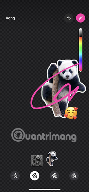 Thêm nét vẽ vào sticker WhatsApp