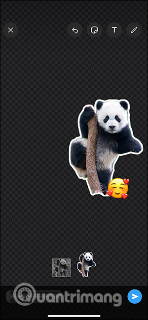 Sticker tạo trên WhatsApp