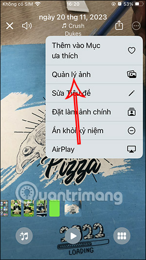 Tùy chỉnh album kỷ niệm iPhone