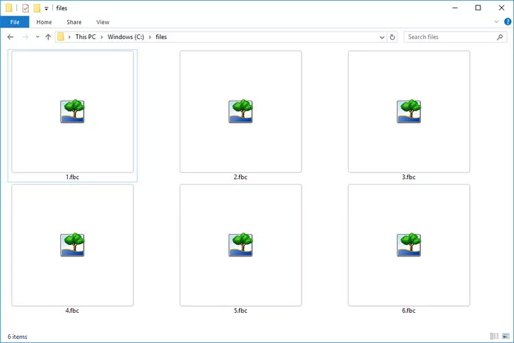 File FBC trong Windows 10