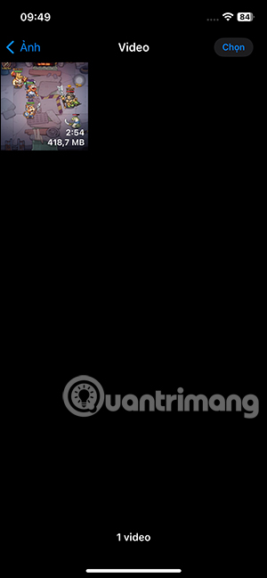 Video dung lượng lớn trên iPhone