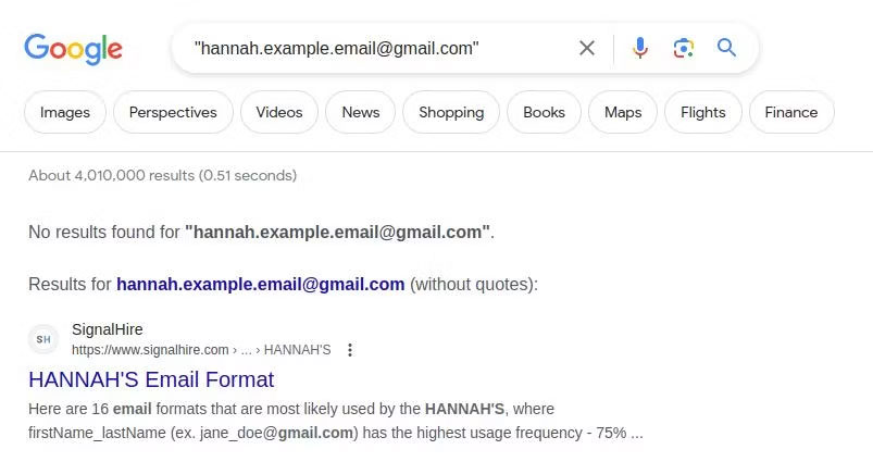 Tìm kiếm xem địa chỉ email của bạn đã xuất hiện trên Google chưa