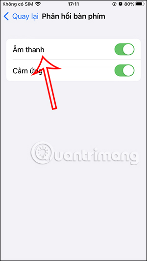 iPhone keyboard sound mode 