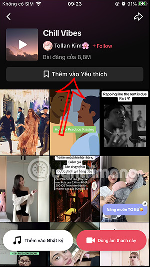 Lưu âm thanh TikTok