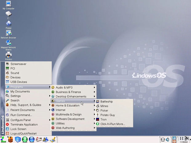 Lindows là hệ điều hành dựa trên Linux