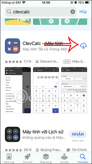 Ứng dụng đã từng tải xuống iPhone 